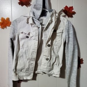 Women's Wallflower white denim jacket